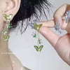 Butterfly Glass Long Pendant Earrings – 14 Colors | The Party Days | The Party Days