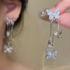 Butterfly Glass Long Pendant Earrings – 14 Colors | The Party Days | The Party Days
