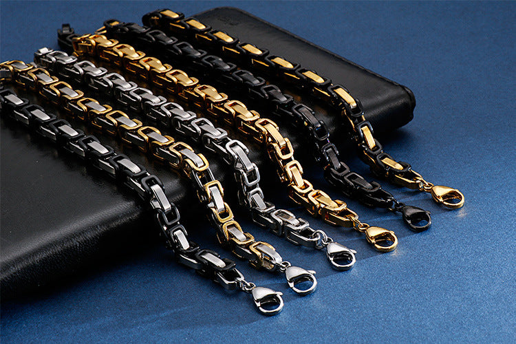 Punk Stainless Steel Motorcycle Chain Bracelet – Biker Wrist Jewelry – The Party Days | The Party Days