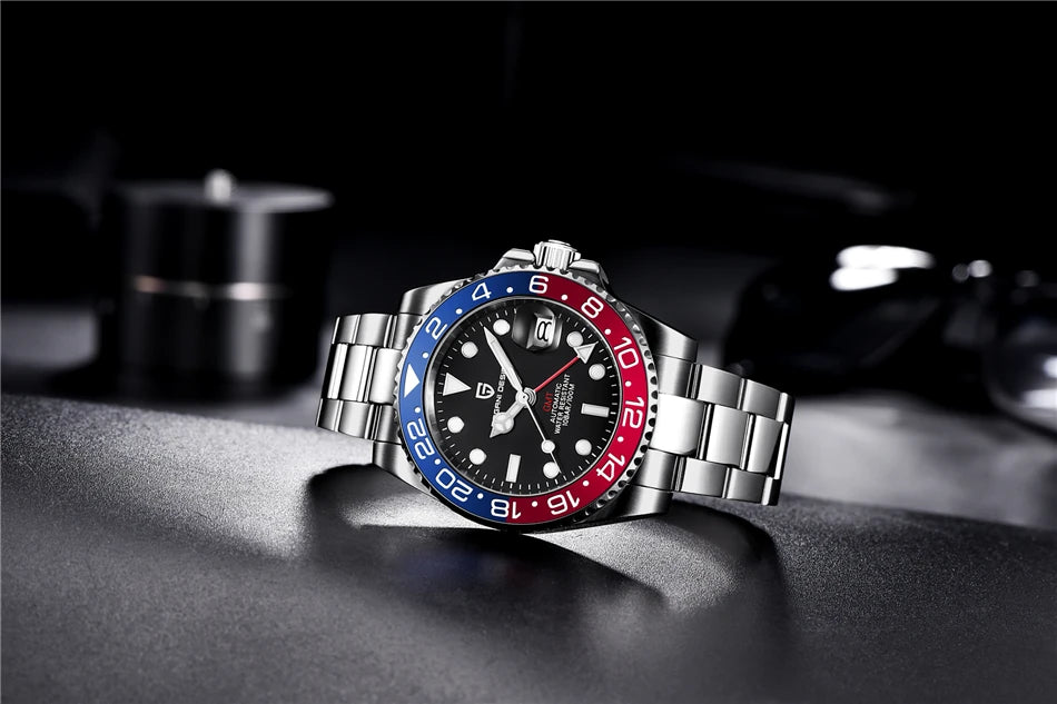 Pagani Design PD-1662 GMT Automatic Watch – 40mm Ceramic Bezel Sapphire | The Party Days | The Party Days