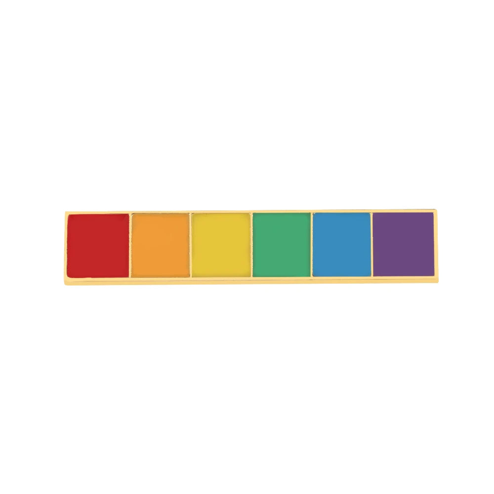 Rainbow Pride Enamel Lapel Pin – LGBT Flag Heart Brooch | The Party Days | The Party Days