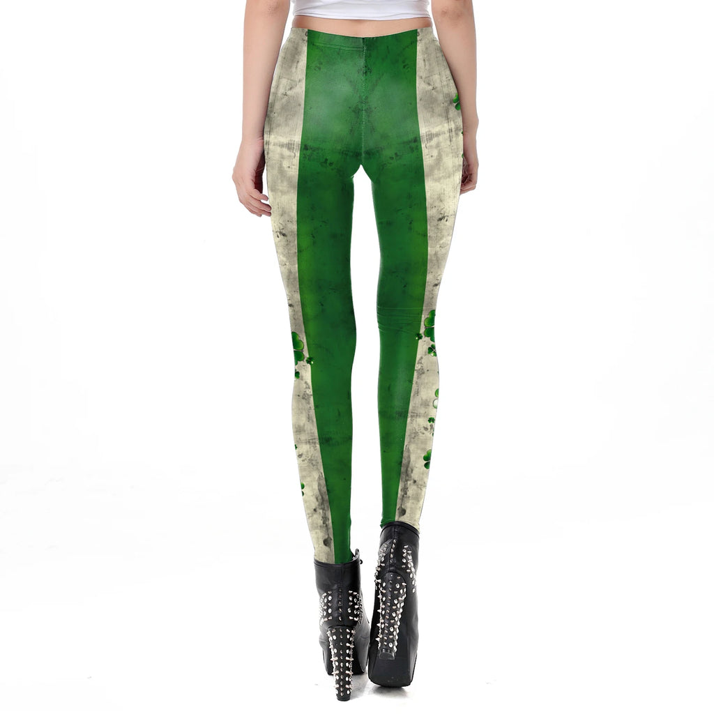 St. Patrick's Day Leggings for Women – Festive Print – The Party Days | The Party Days