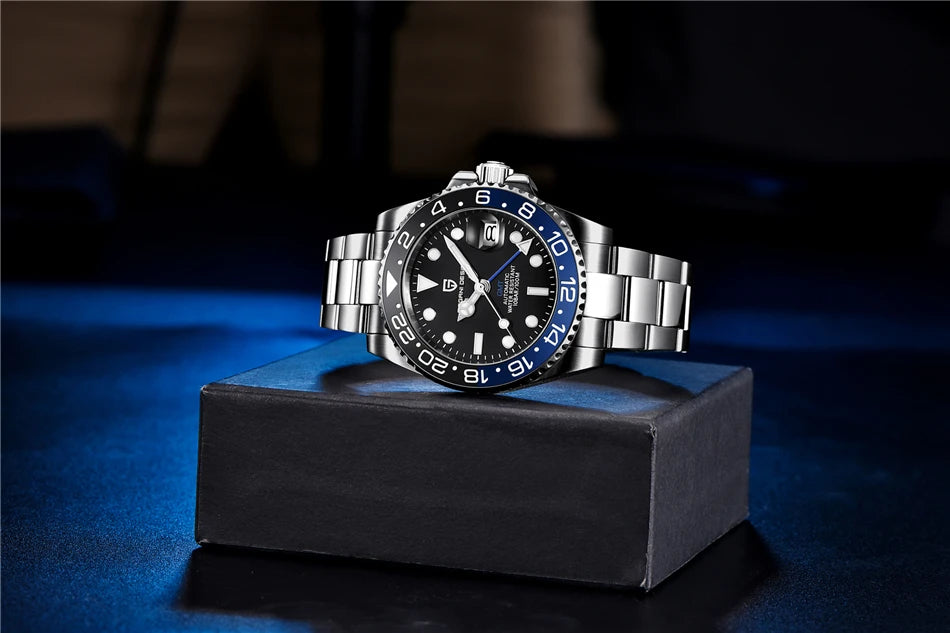Pagani Design PD-1662 GMT Automatic Watch – 40mm Ceramic Bezel Sapphire | The Party Days | The Party Days