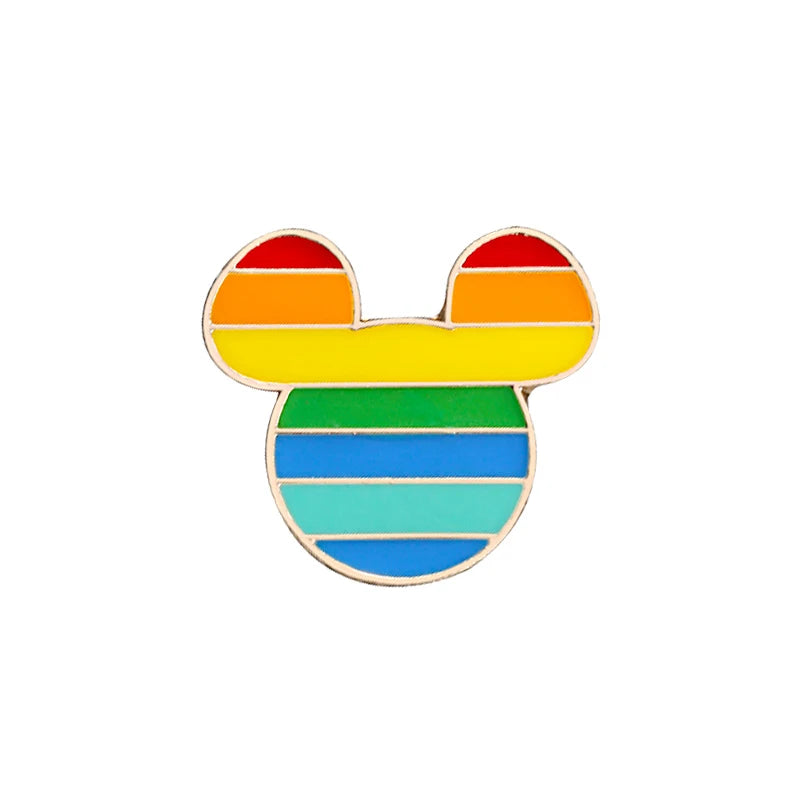 Rainbow Pride Enamel Lapel Pin – LGBT Flag Heart Brooch | The Party Days | The Party Days