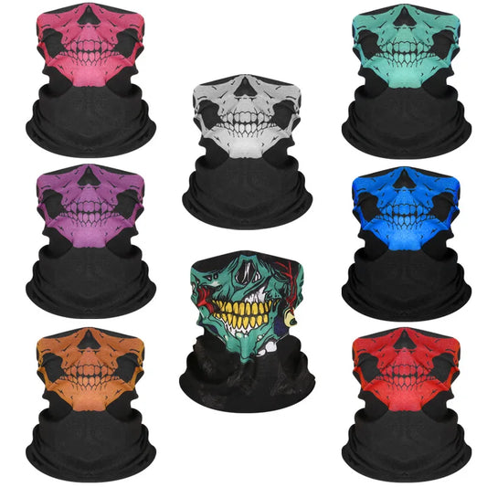 Skull Scarf Face Mask – Halloween & Mardi Gras – The Party Days