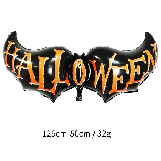 Halloween Party DIY Decorations Aluminum Foil Balloons Pumpkin Bat Spider