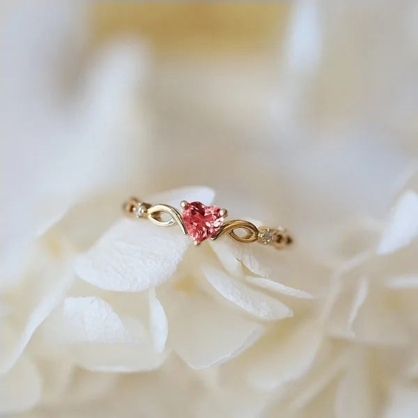 Simple Heart Ring for Women – Cubic Zirconia Romantic Gift | The Party Days | The Party Days