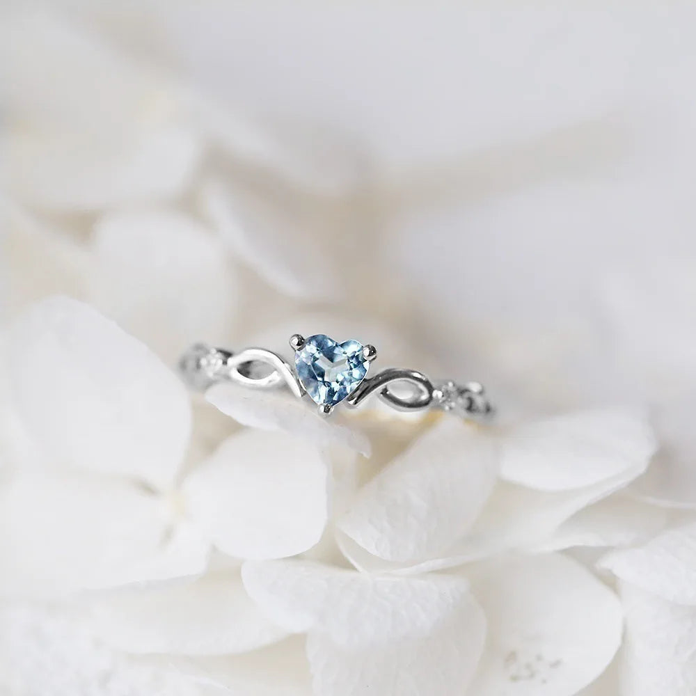 Simple Heart Ring for Women – Cubic Zirconia Romantic Gift | The Party Days | The Party Days