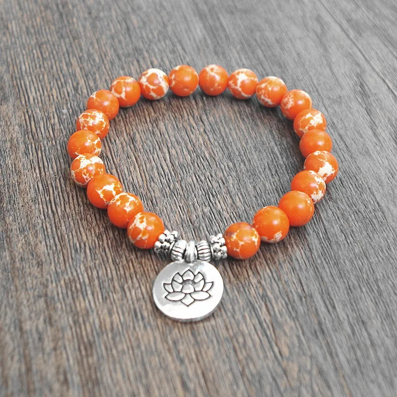 Natural Stone Chakra Mala Bracelet – Yoga Healing Prayer Beads – The Party Days | The Party Days