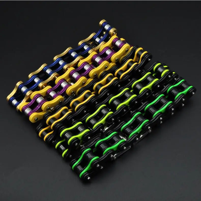 Punk Stainless Steel Motorcycle Chain Bracelet – Biker Wrist Jewelry – The Party Days | The Party Days