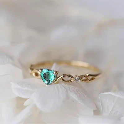 Simple Heart Ring for Women – Cubic Zirconia Romantic Gift | The Party Days | The Party Days