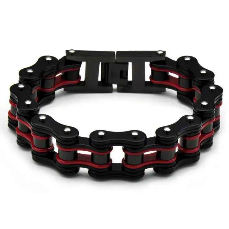 Punk Stainless Steel Motorcycle Chain Bracelet – Biker Wrist Jewelry – The Party Days | The Party Days
