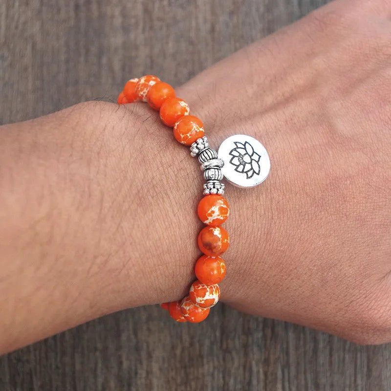 Natural Stone Chakra Mala Bracelet – Yoga Healing Prayer Beads – The Party Days | The Party Days