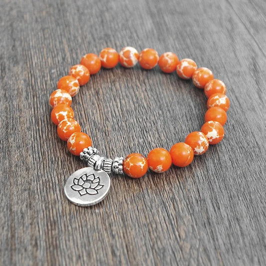 Natural Stone Chakra Mala Bracelet – Yoga Healing Prayer Beads – The Party Days