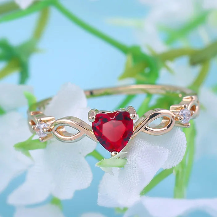 Simple Heart Ring for Women – Cubic Zirconia Romantic Gift | The Party Days | The Party Days