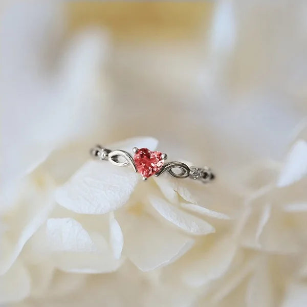 Simple Heart Ring for Women – Cubic Zirconia Romantic Gift | The Party Days | The Party Days