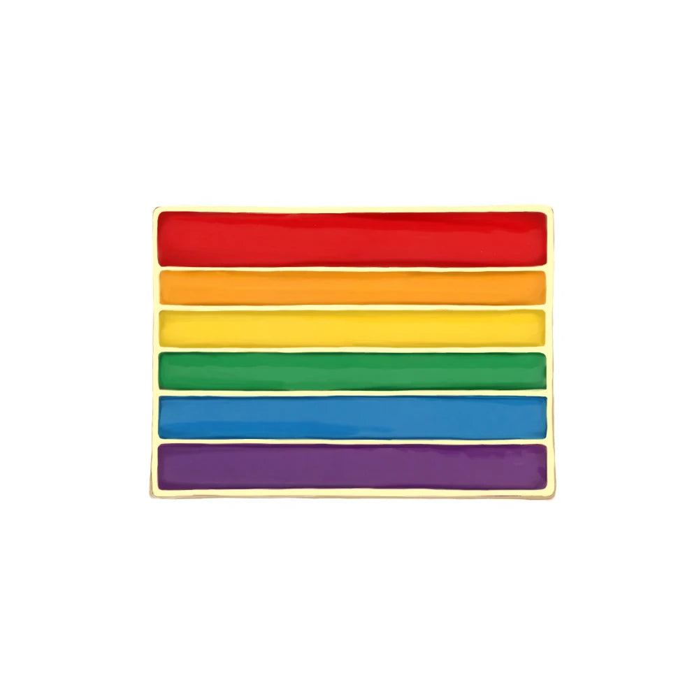 Rainbow Pride Enamel Lapel Pin – LGBT Flag Heart Brooch | The Party Days | The Party Days