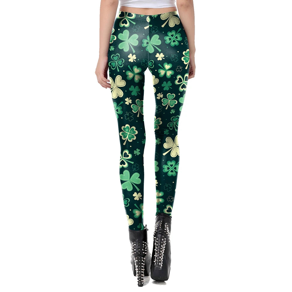 St. Patrick's Day Leggings for Women – Festive Print – The Party Days | The Party Days
