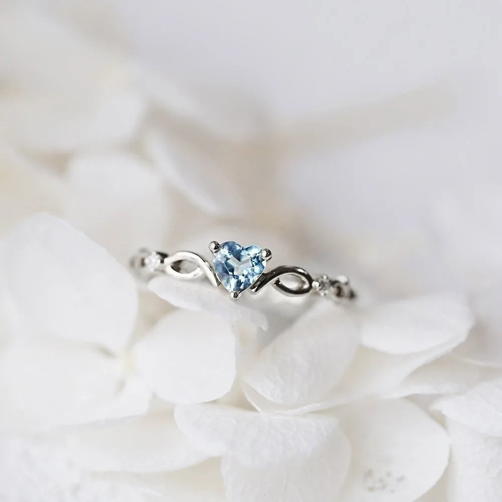 Simple Heart Ring for Women – Cubic Zirconia Romantic Gift | The Party Days | The Party Days