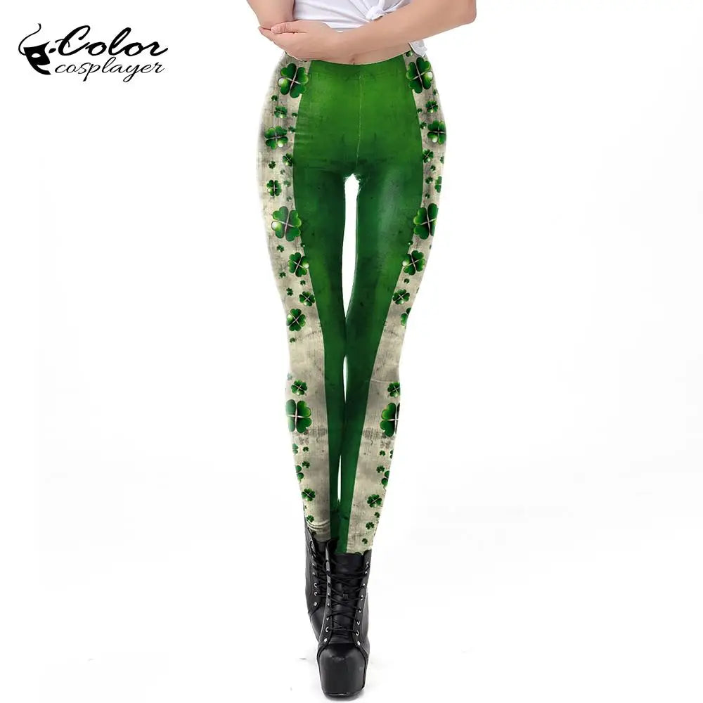St. Patrick's Day Leggings for Women – Festive Print – The Party Days | The Party Days