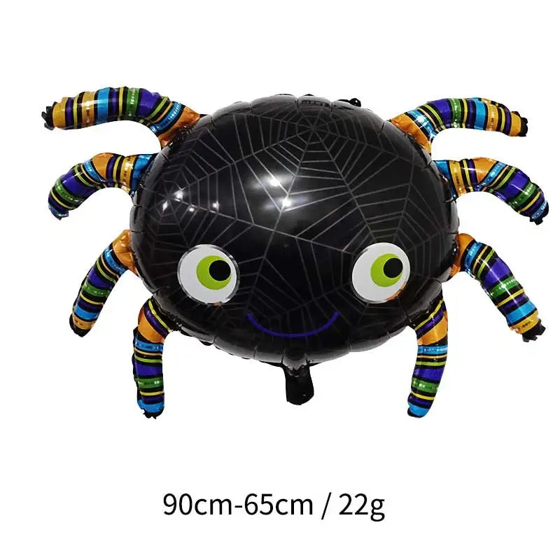 Halloween Party DIY Decorations Aluminum Foil Balloons Pumpkin Bat Spider