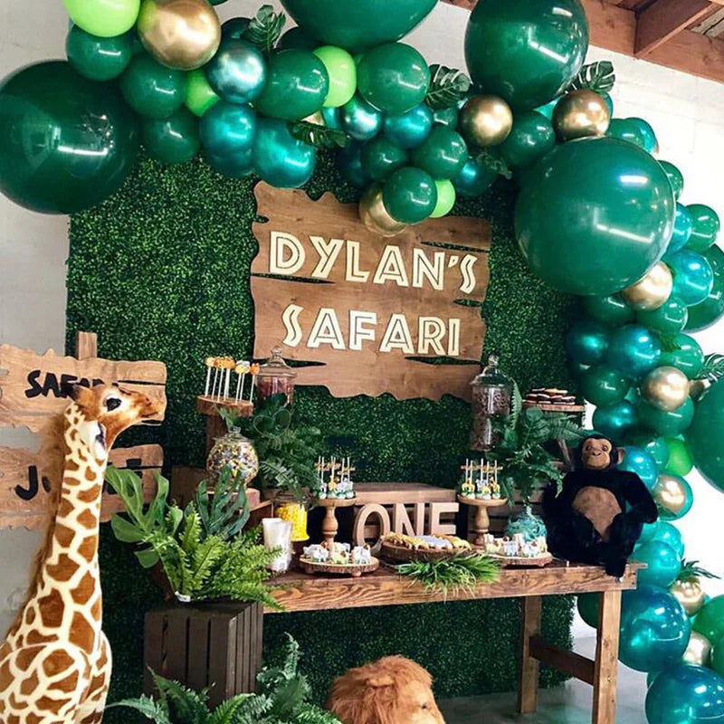 Jungle Party Green Latex Balloons St. Patrick's Day