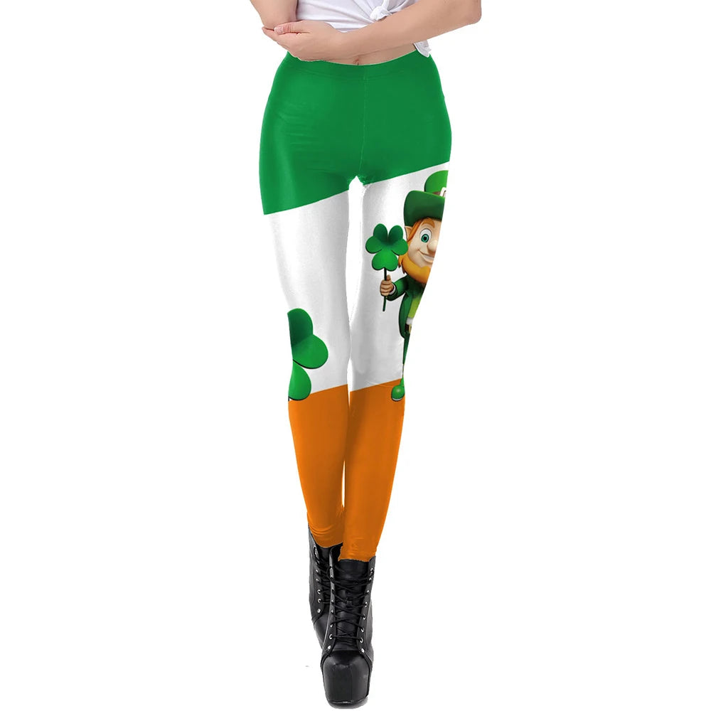St. Patrick's Day Leggings for Women – Festive Print – The Party Days | The Party Days