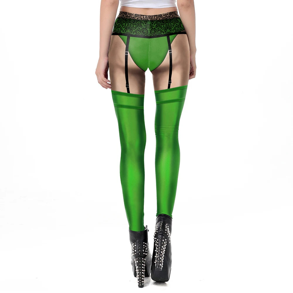 St. Patrick's Day Leggings for Women – Festive Print – The Party Days | The Party Days