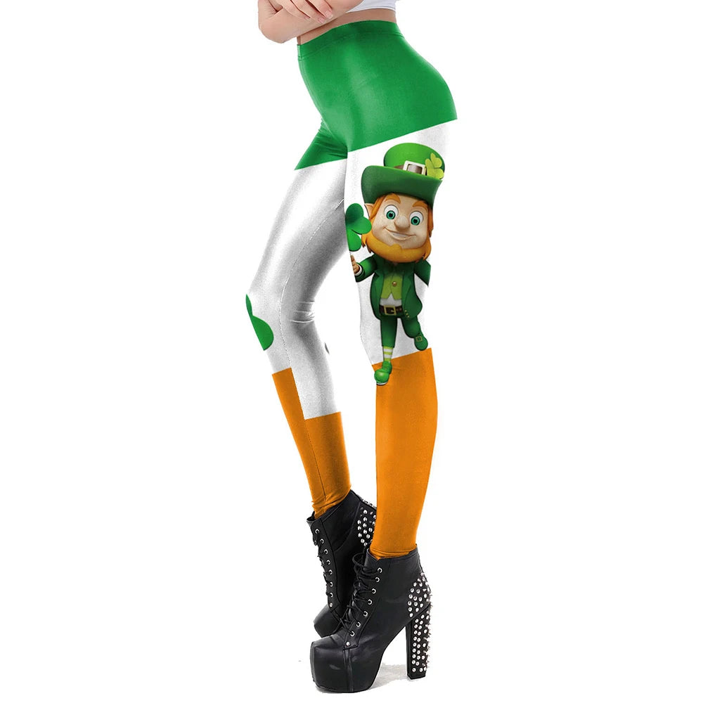 St. Patrick's Day Leggings for Women – Festive Print – The Party Days | The Party Days