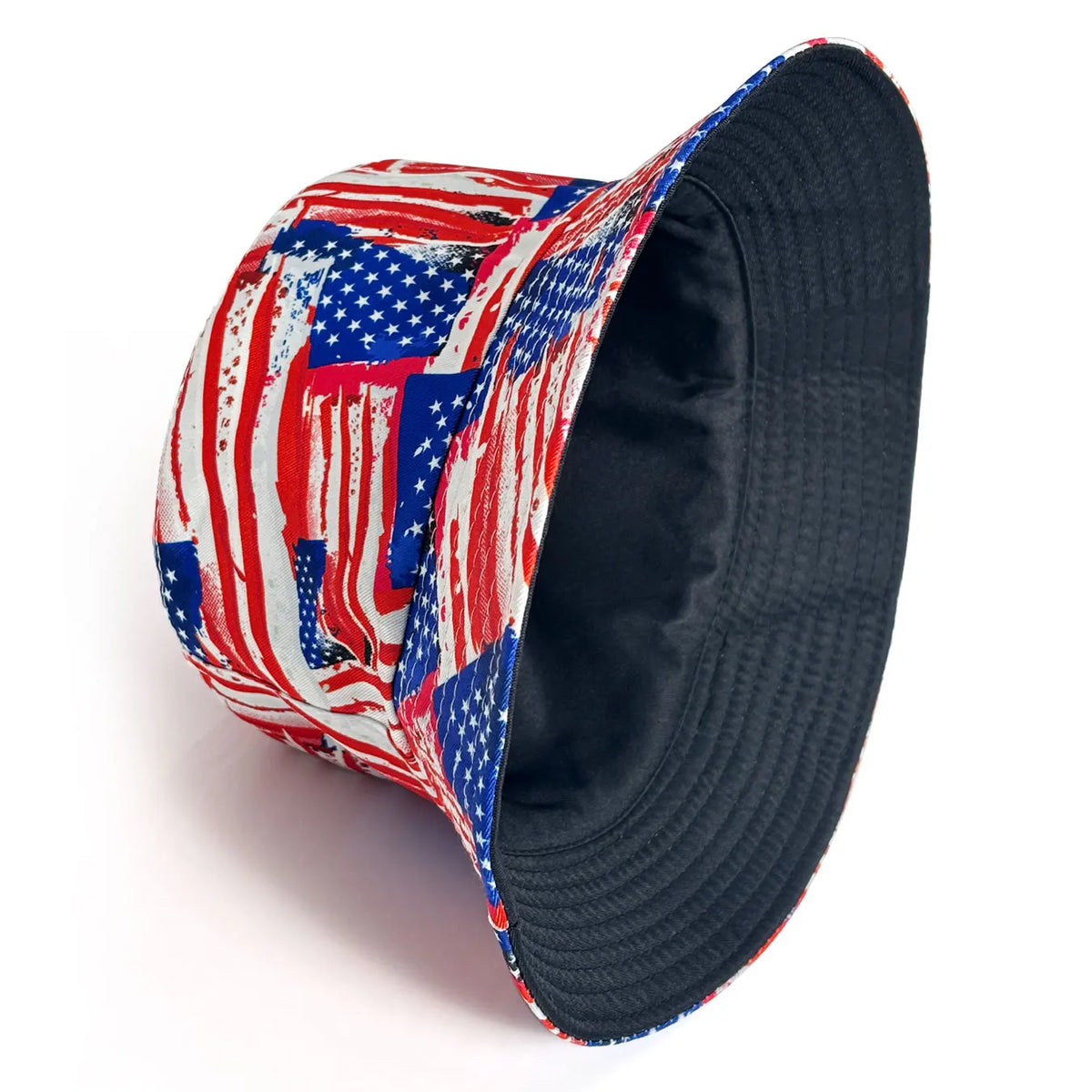 Patriotic American Flag Bucket Hat – Reversible, Foldable & Stars and Stripes | The Party Days | The Party Days