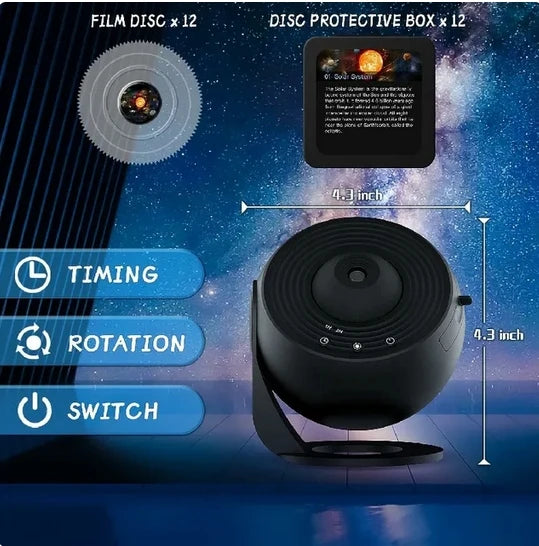 Galaxy Projector Night Light – Starry Sky 360° Rotating Planetarium Lamp for Kids Room | The Party Days | The Party Days