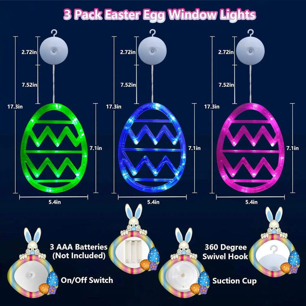 Easter Window Lights Hanging Ornaments – Spring Festive Decor – The Party Days | The Party Days