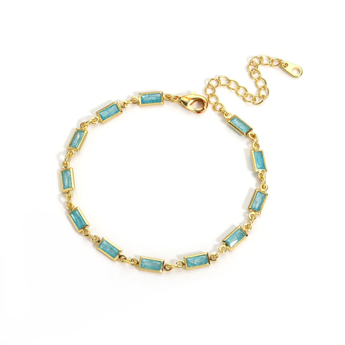 Micro Inlaid Zircon Charm Bracelet & Anklet – Geometric Sugar Design | The Party Days