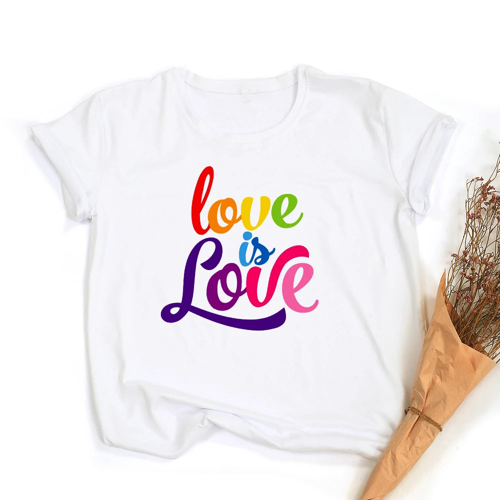 Peace Love Equality LGBT Pride T-Shirt – Rainbow Graphic Tee | The Party Days | The Party Days