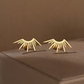Half Circle Sun Stud Earrings – Stainless Steel Gothic Design | The Party Days | The Party Days