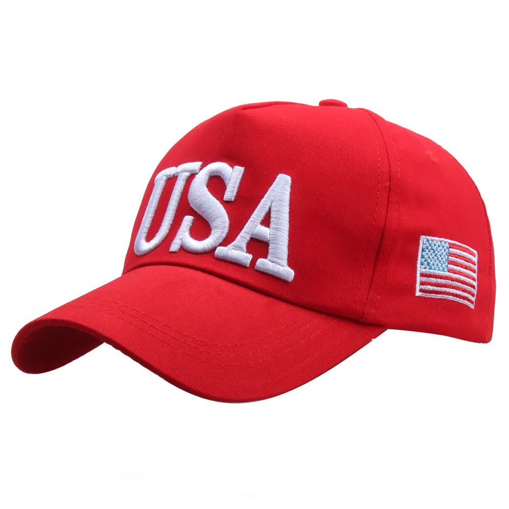 USA Flag Embroidered Baseball Cap – Unisex Patriotic Outdoor Sports Hat | The Party Days | The Party Days
