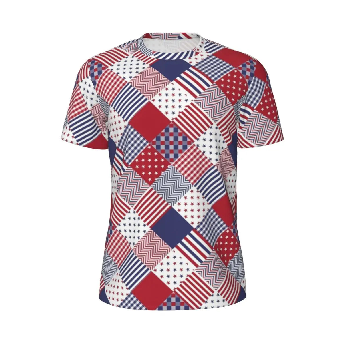 Men's USA American Flag Star Print Oversized T-Shirt – Patriotic Streetwear Tee – The Party Days | The Party Days
