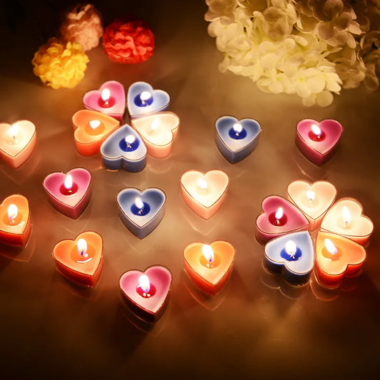 9Pcs Decoration Heart-Shaped Fragrance Candles