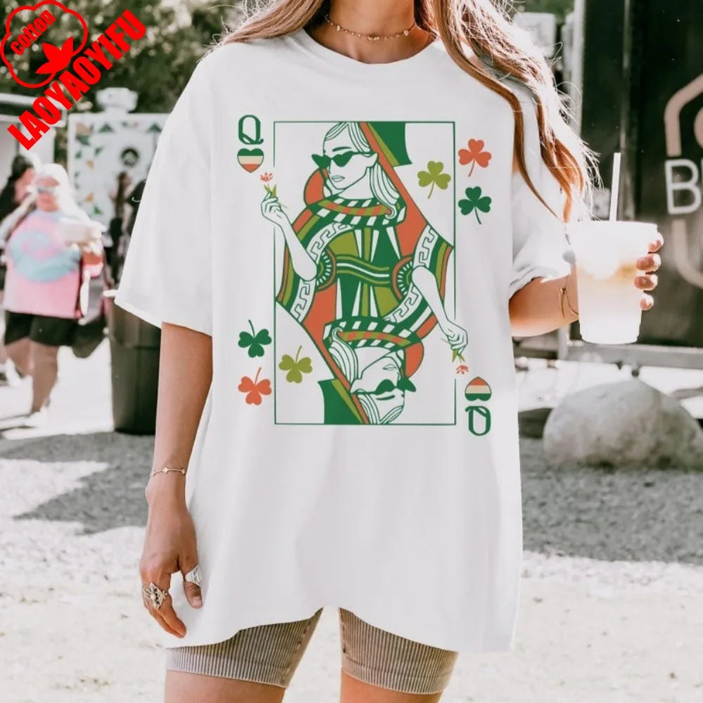 Irish Queen T-Shirt – St. Patrick's Day Women's Tee – The Party Days | The Party Days