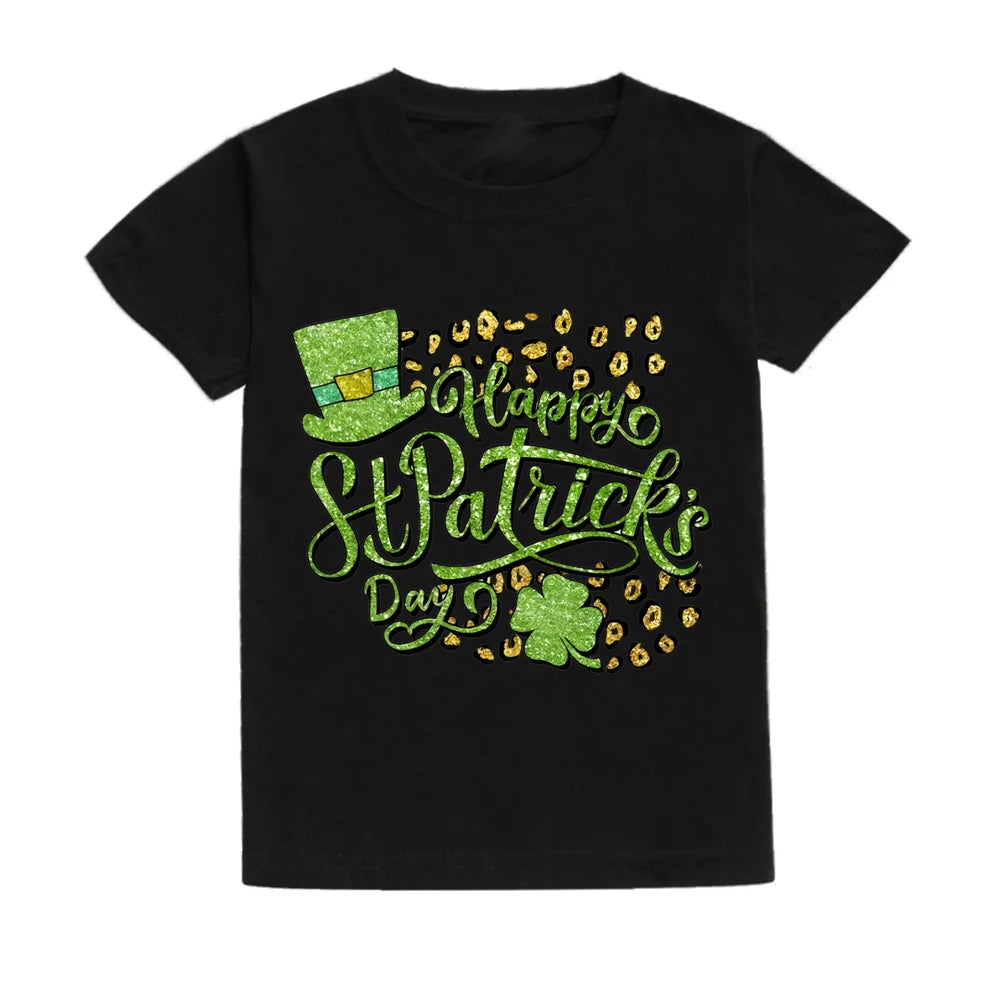 St. Patrick's Day Kids Heart Shamrock T-Shirt – Children's Irish Party Tee – The Party Days | The Party Days