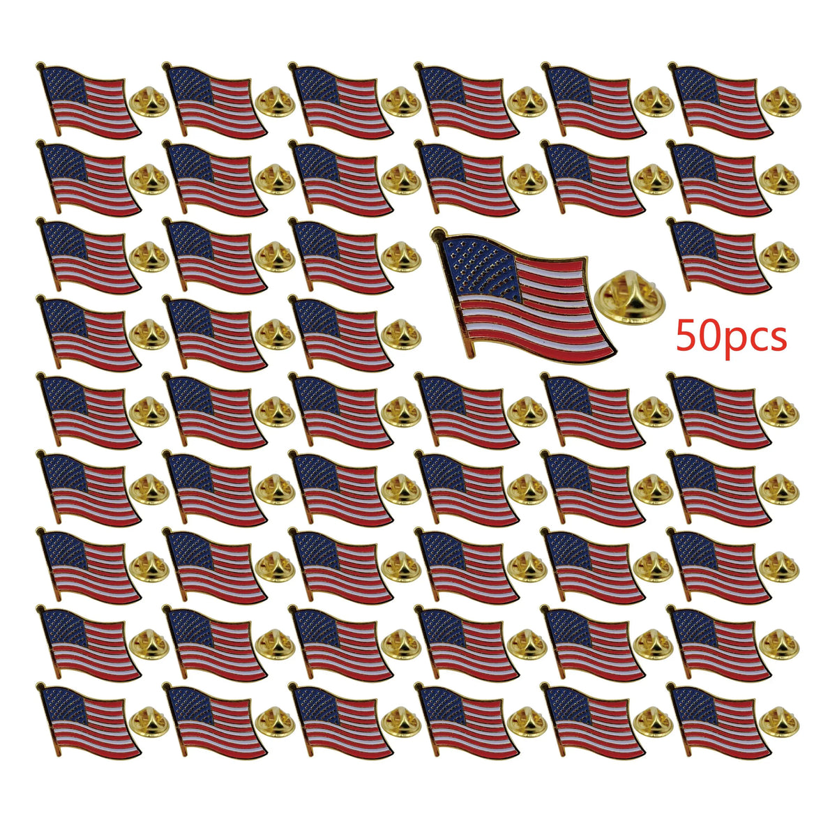 American Flag Lapel Pin – Gold-Plated Enamel USA Flag Pin – The Party Days | The Party Days