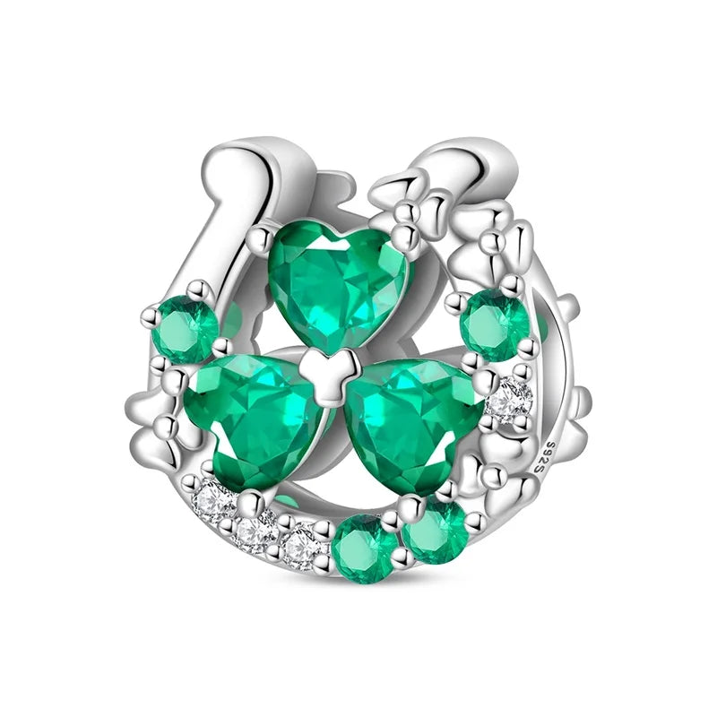 925 Silver St. Patrick's Day Bracelet Charms with Zirconia – GDTC Certified – The Party Days | The Party Days