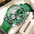 POEDAGAR 879-L Men's Quartz Chronograph Watch – Luminous Leather Strap | The Party Days | The Party Days