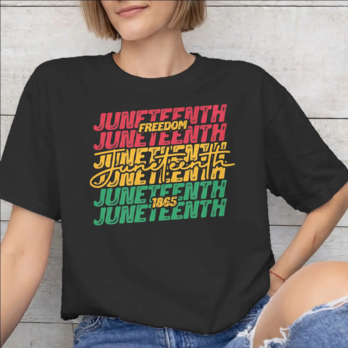 Juneteenth 1865 “Rooted In Freedom” Graphic T-Shirt – 100% Cotton Unisex Tee | The Party Days | The Party Days