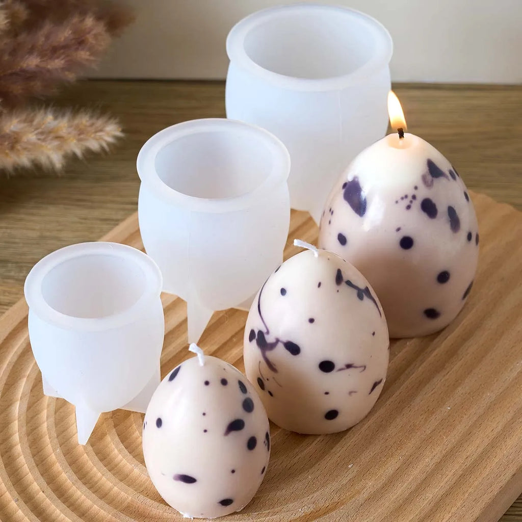 Egg-Shaped Candle Silicone Mold S/M/L – Easter & DIY Crafts – The Party Days | The Party Days
