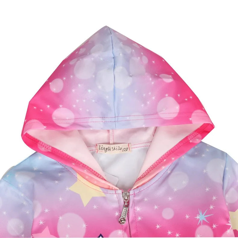 Girls Unicorn Hooded Jacket | The Party Days | The Party Days