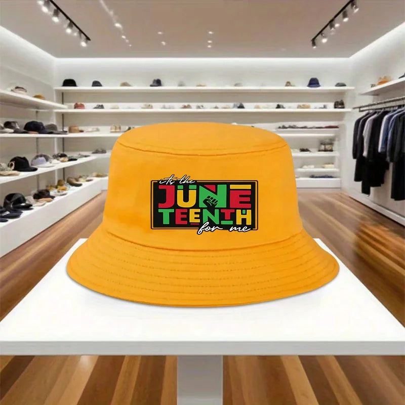 Juneteenth Bucket Hat – Unisex Polyester Fisherman Cap for Outdoor Activities | The Party Days | The Party Days