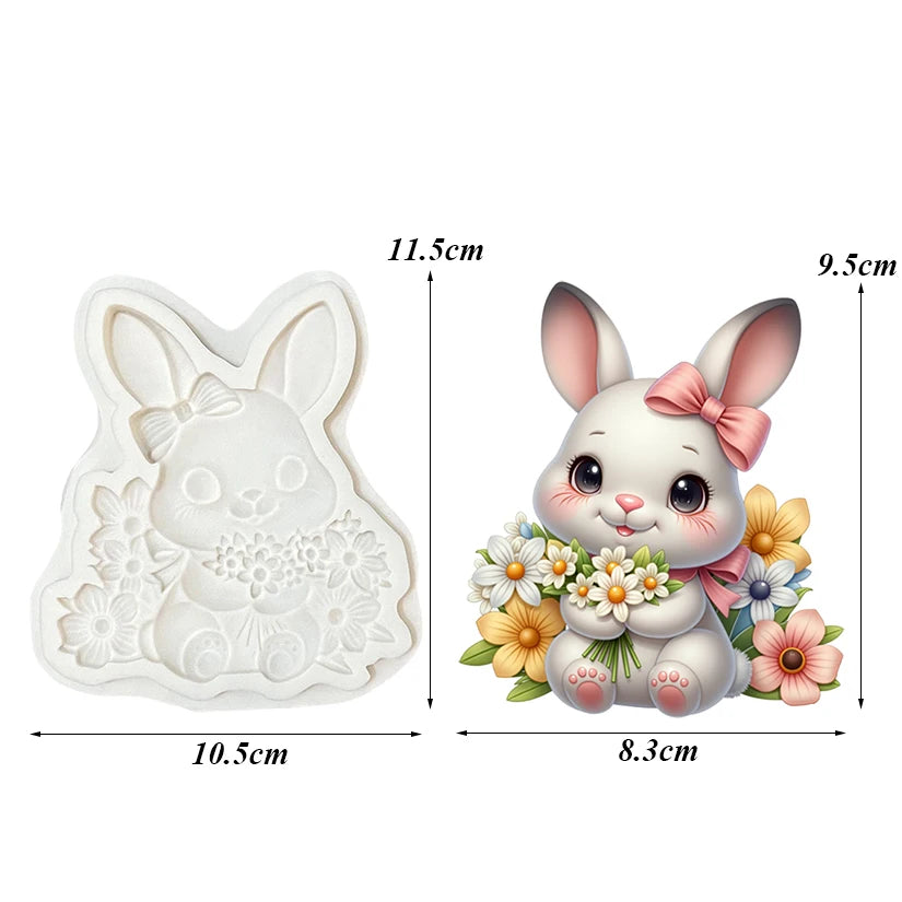 Easter Bunny, Eggs & Flowers Silicone Mold – Baking & Cake Decorating – The Party Days | The Party Days