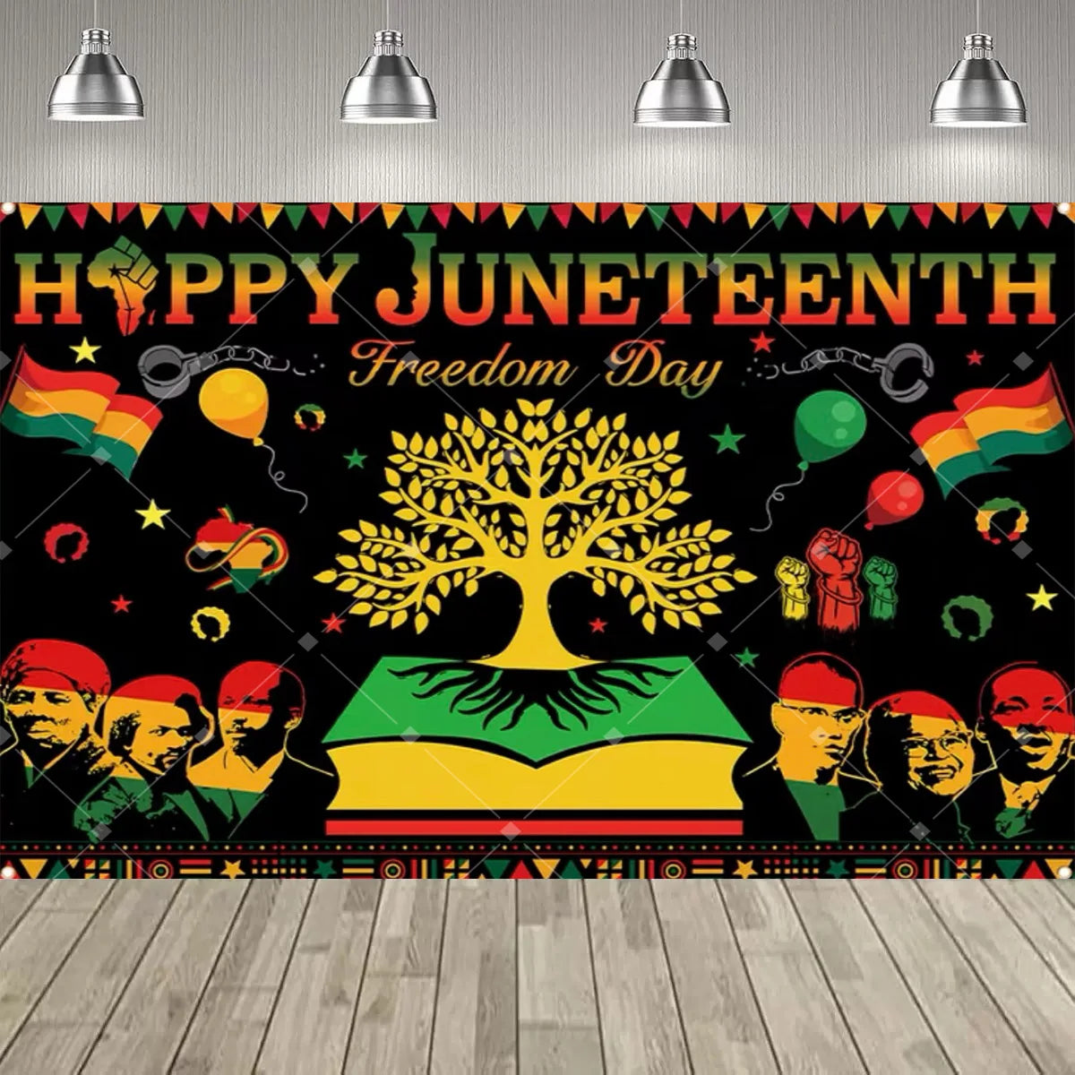 Juneteenth Backdrop – African American Freedom Day Party Photo Banner | The Party Days | The Party Days