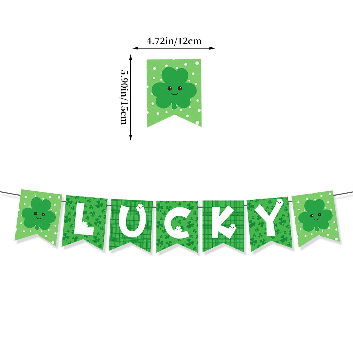 St. Patrick's Day Hanging Swirls Garland Banner – Aluminium Foil Party Decoration – The Party Days | The Party Days